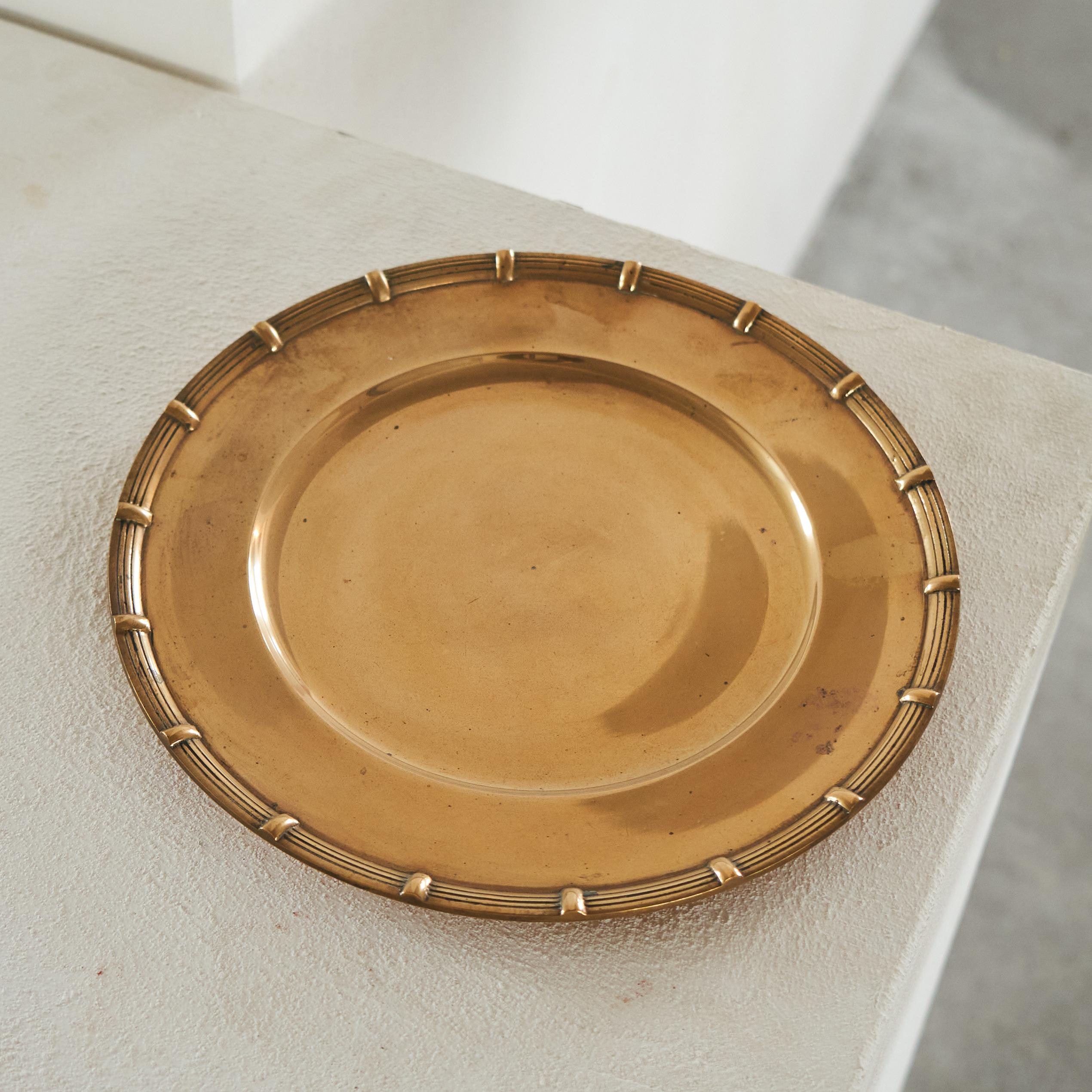 Europeo Meraviglioso centrotavola Art Deco in ottone patinato anni '30 in vendita
