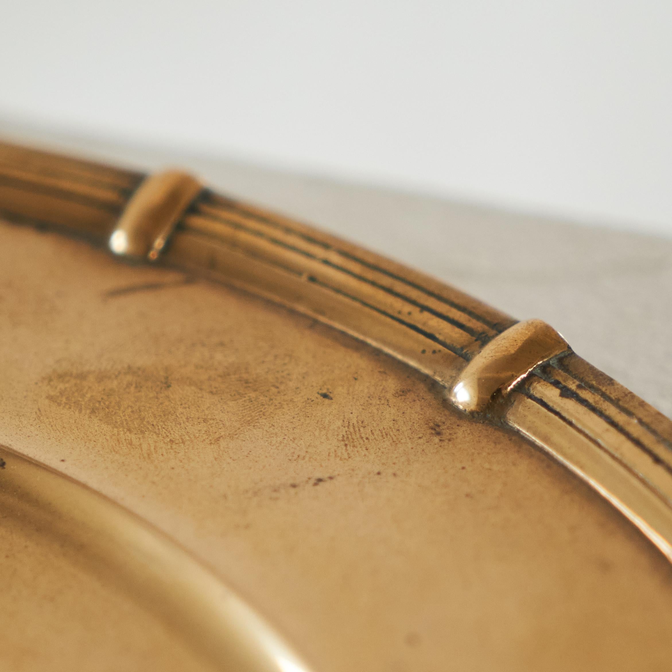 XX secolo Meraviglioso centrotavola Art Deco in ottone patinato anni '30 in vendita
