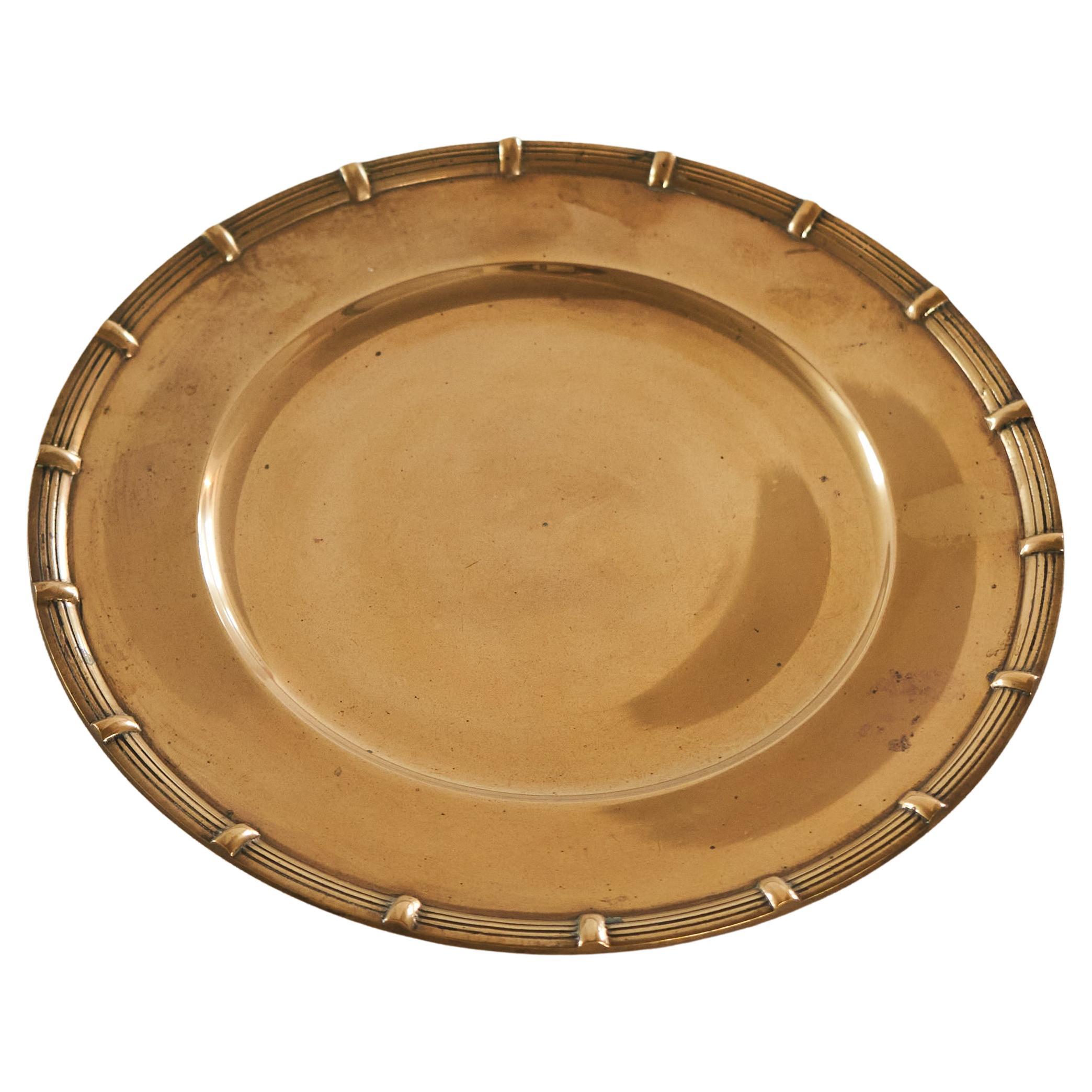 Wonderful Art Deco Centerpiece in Patinated Brass 1930s