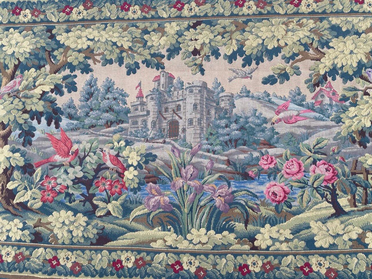 Wonderful Aubusson Style French Jaquar Tapestry For Sale 9
