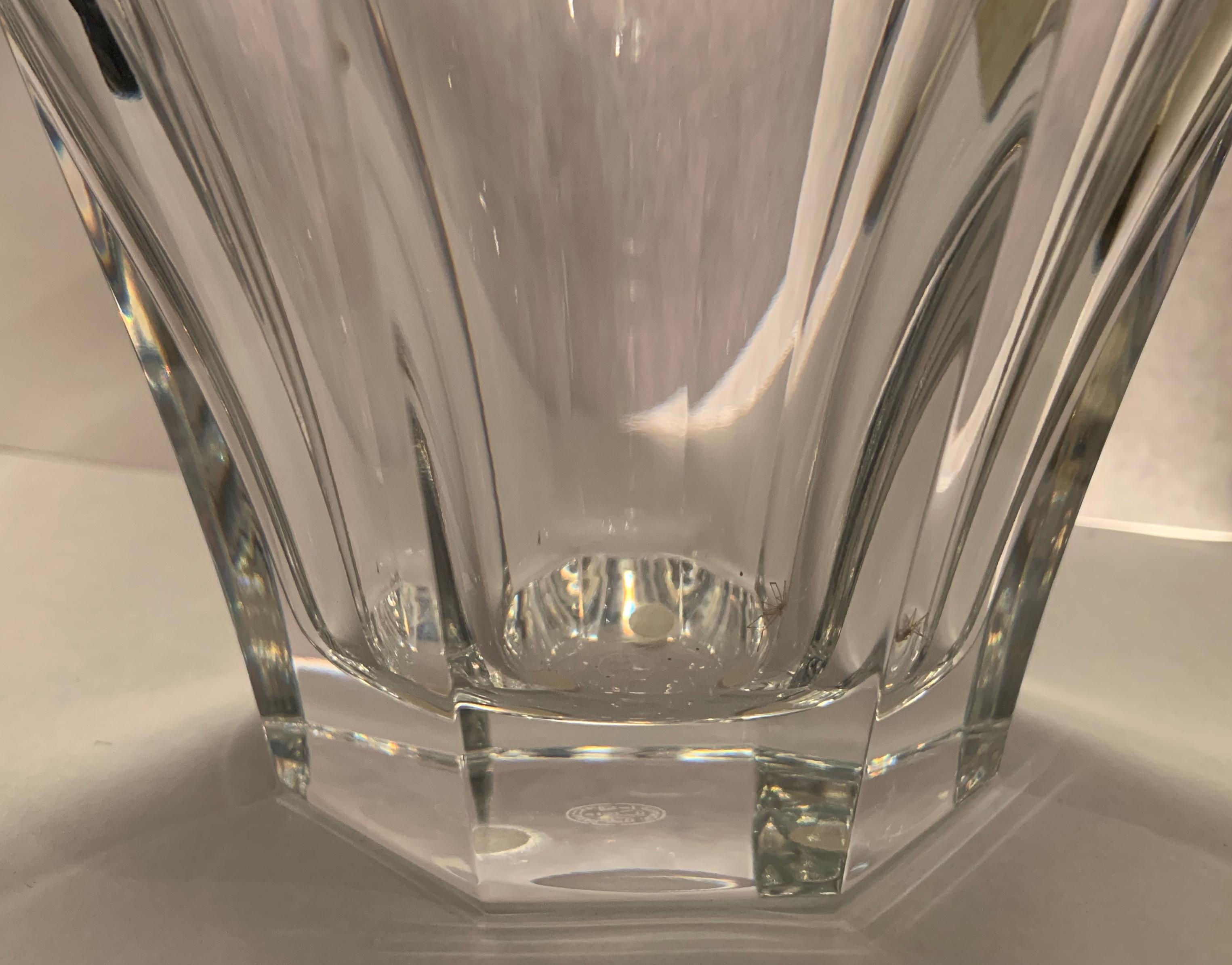 baccarat harcourt crystal vase