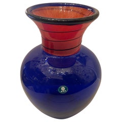 Wonderful B.A.G Barovier & Toso Czech Republic Art Glass Signed Vase