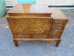 Wonderful Beacon Hill Burl Wood Planter Table Mid-Century Modern