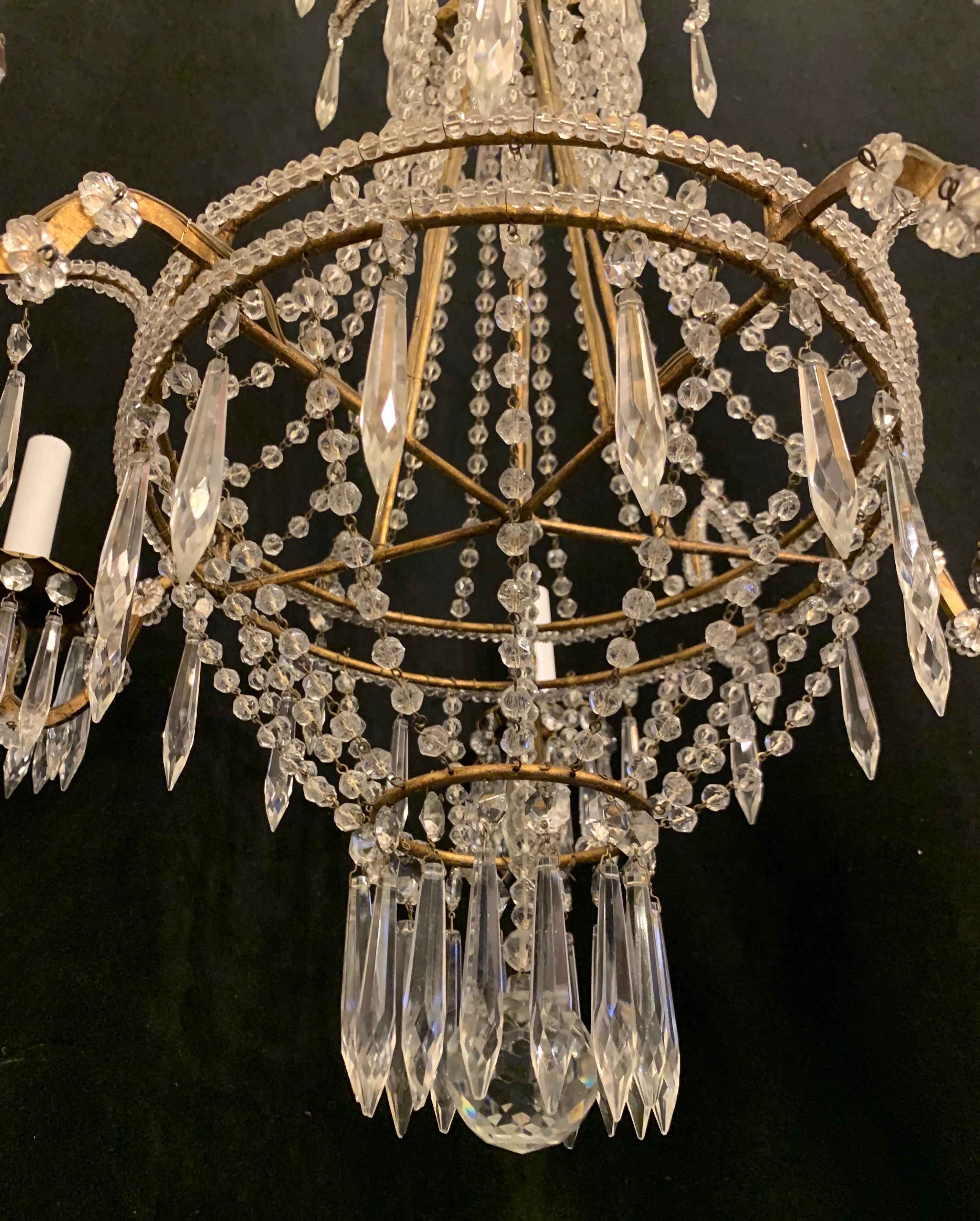 5 light crystal chandelier