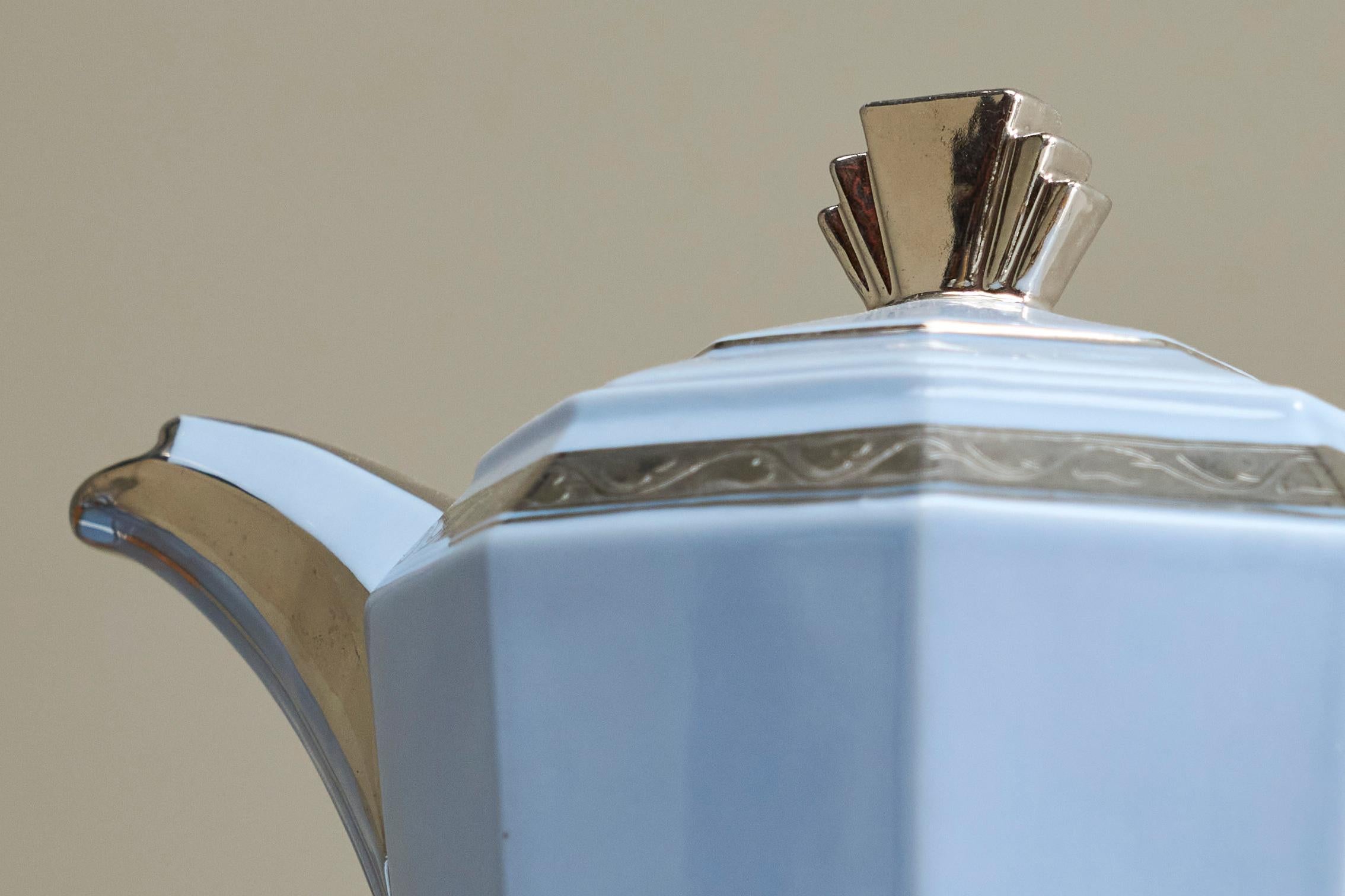 Merveilleux service à café belge Art Déco 1930 en vente 9