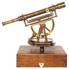 Antique Wonderful Benjamin Pike & Sons (New York) Circa 1850 Theodolite