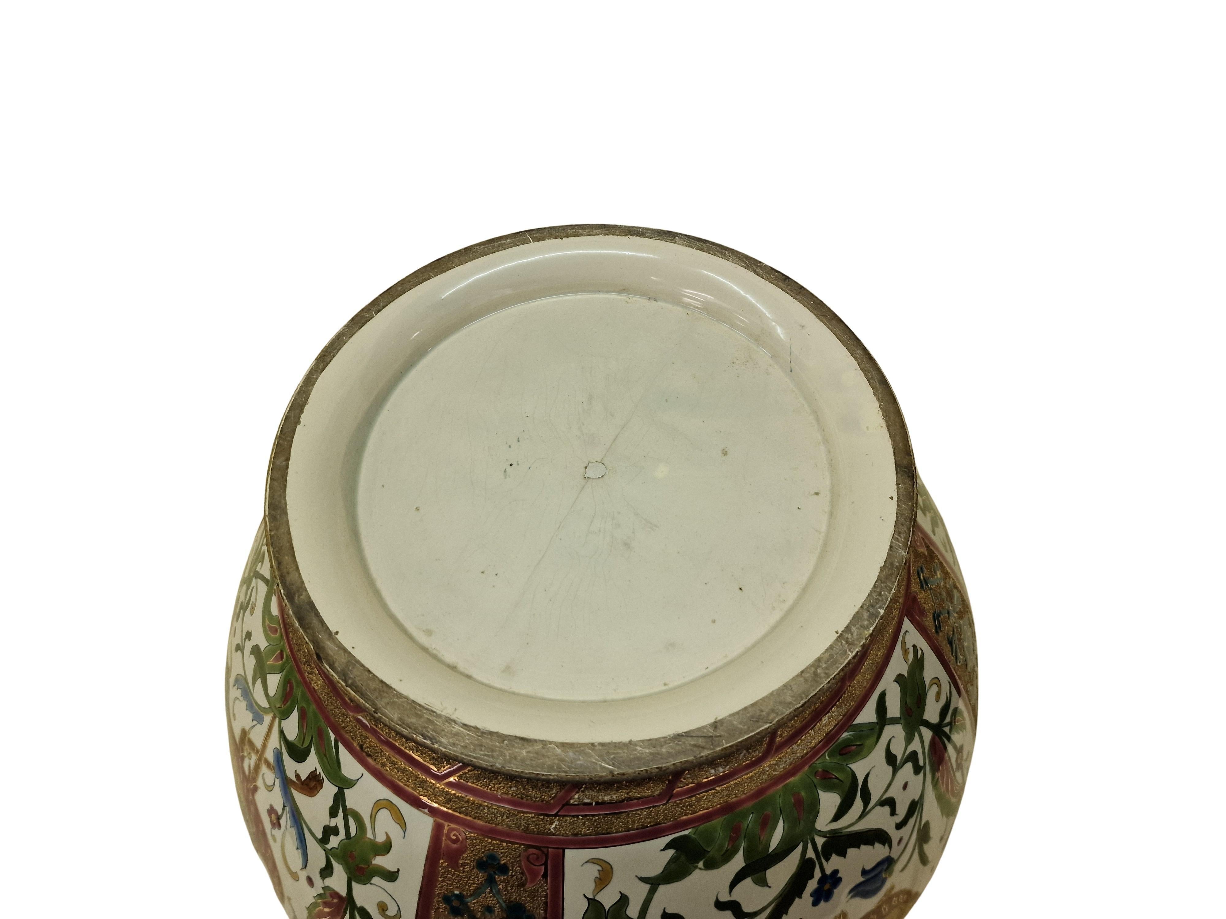 Big flower pot planter cachepot jardiniere Jugendstil Art Nouveau Workshop Znaim 2