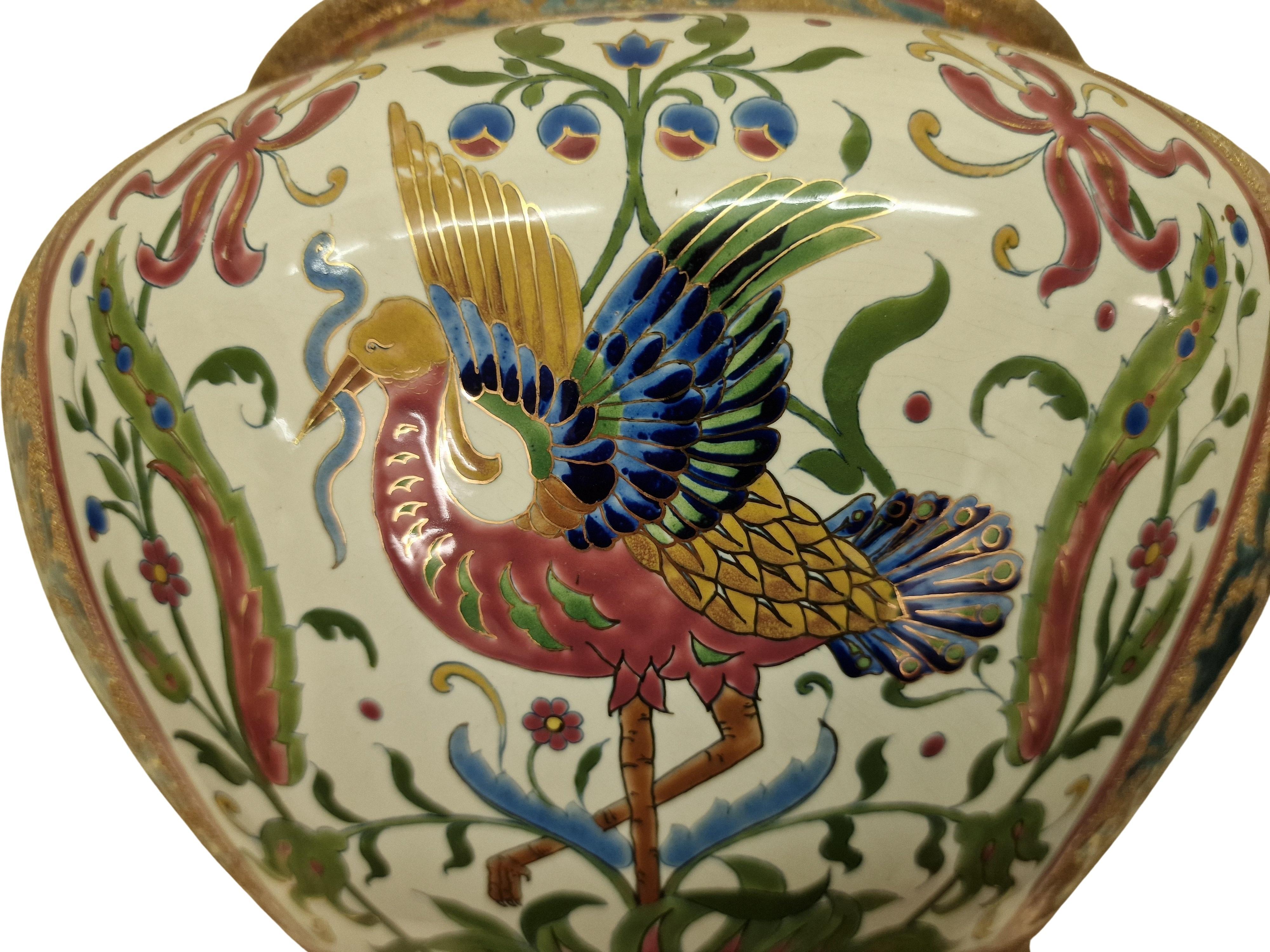 Big flower pot planter cachepot jardiniere Jugendstil Art Nouveau Workshop Znaim In Good Condition In Wien, AT