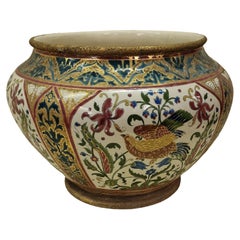 Antique Big flower pot planter cachepot jardiniere Jugendstil Art Nouveau Workshop Znaim