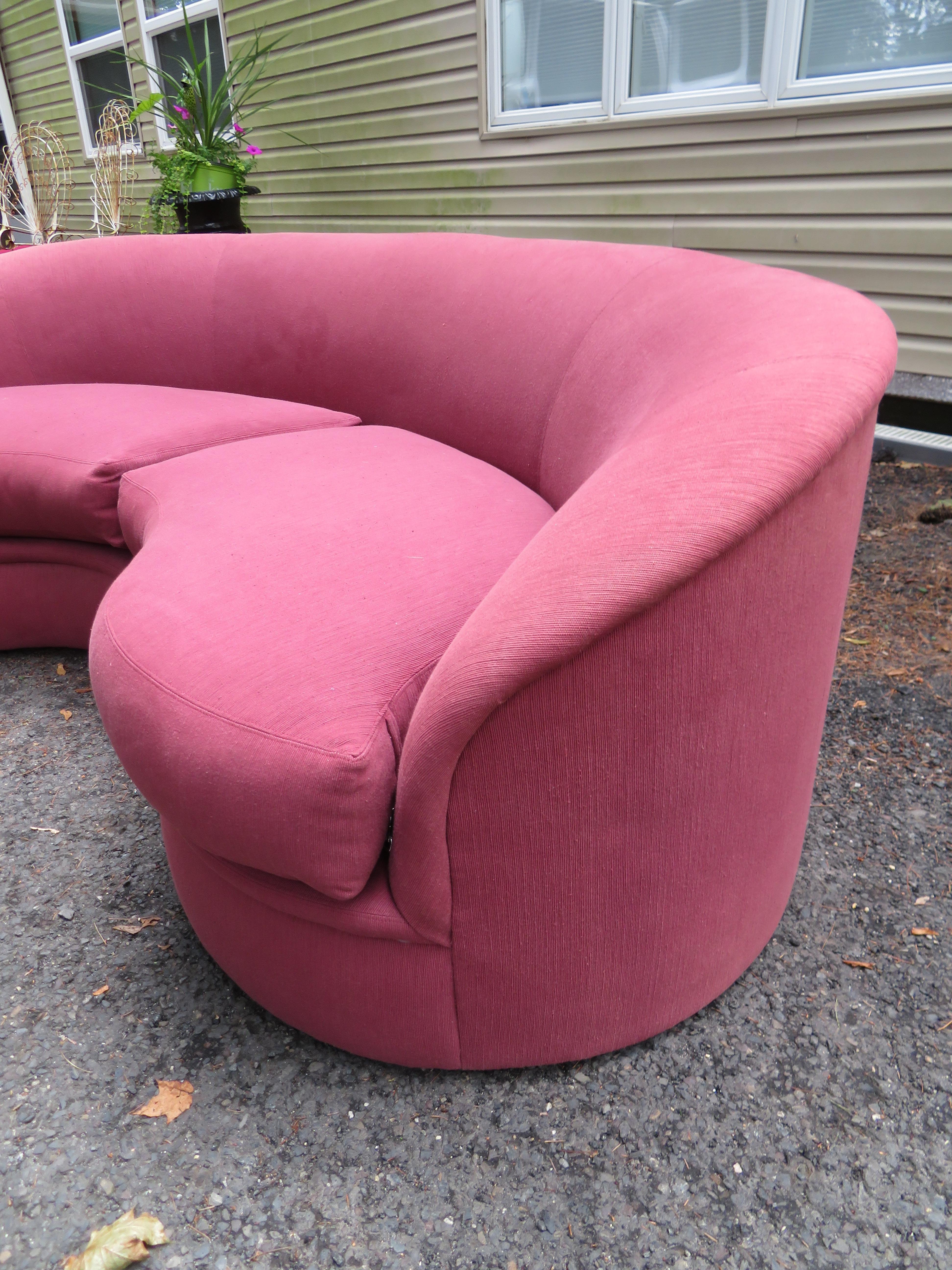 kidney shape sofa