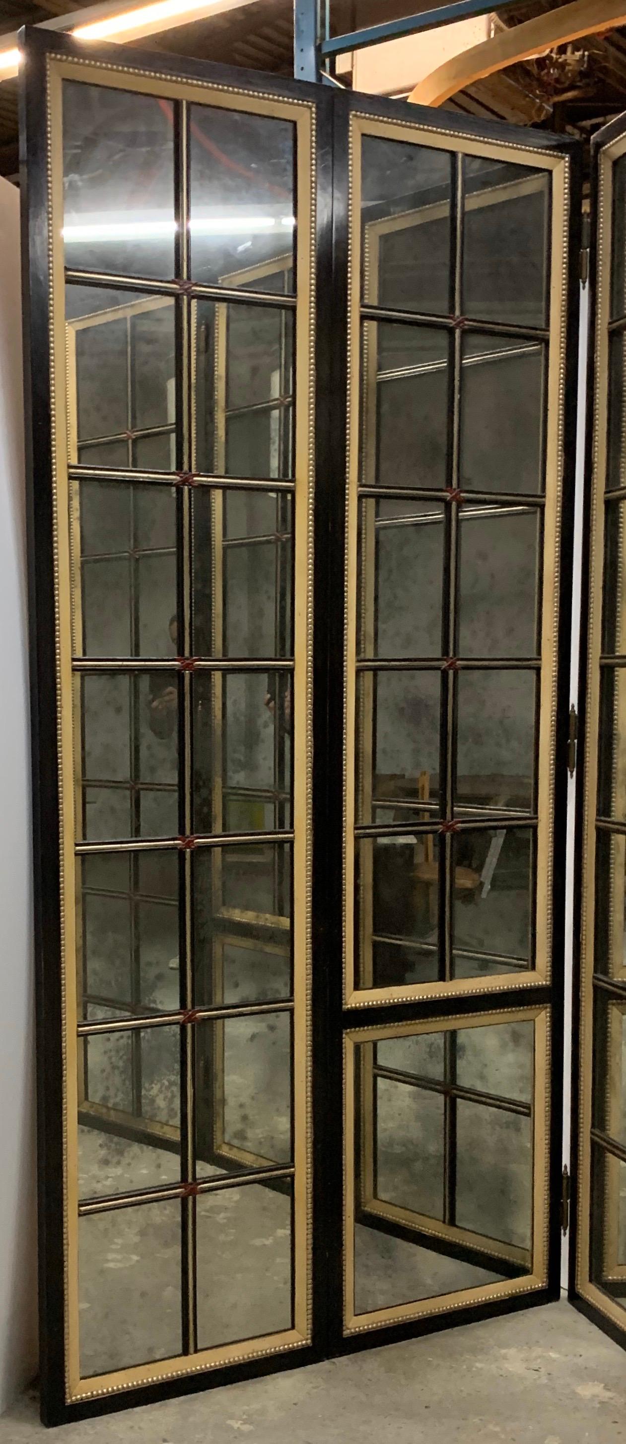 antique mirror room divider