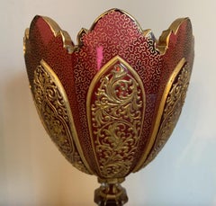 Wonderful Bohemian Ruby Glass Vase