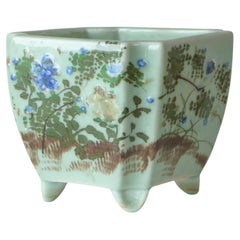 Used Wonderful Bonsai Pot or Planter in Light Jade Japan Early 20th Century