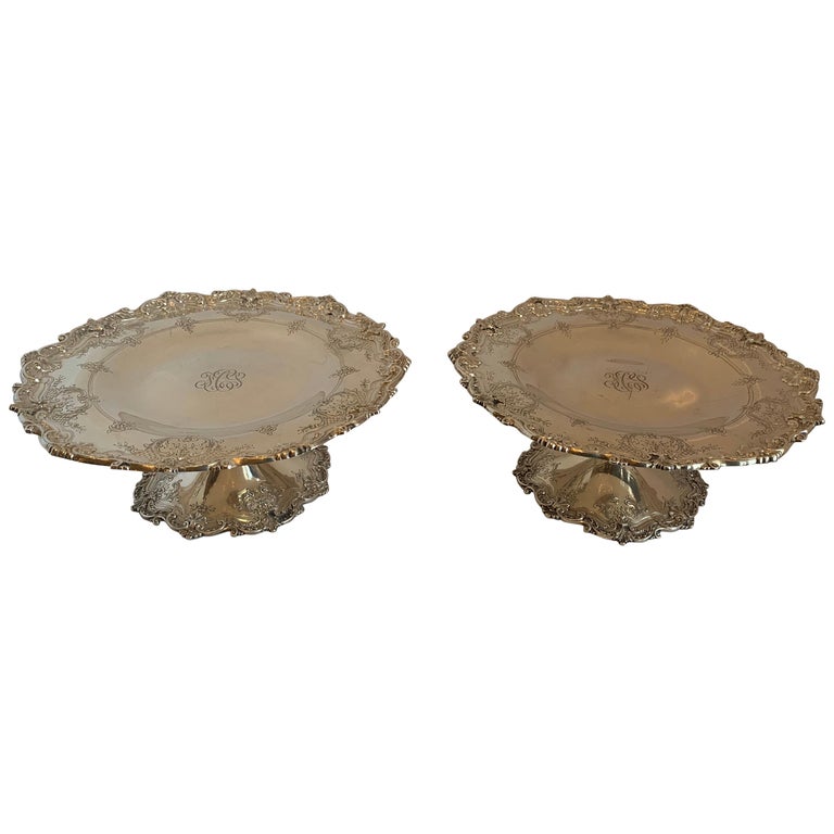 Wonderful BrandHier Co. Sterling Silver 925 Pair of Centerpiece