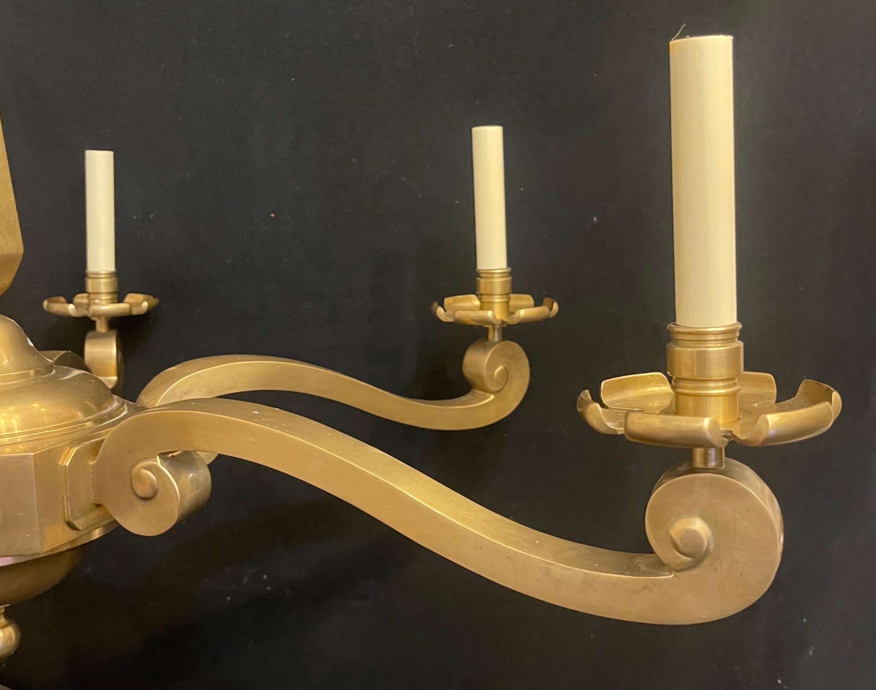 20th Century Wonderful Brass Bronze Large Visual Comfort Myrna Chandelier Alexa Hampton For Sale