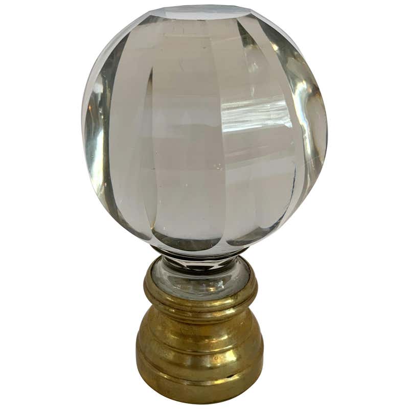 Wonderful Bronze and Crystal Panel Banister Newel Post Railing Finial ...