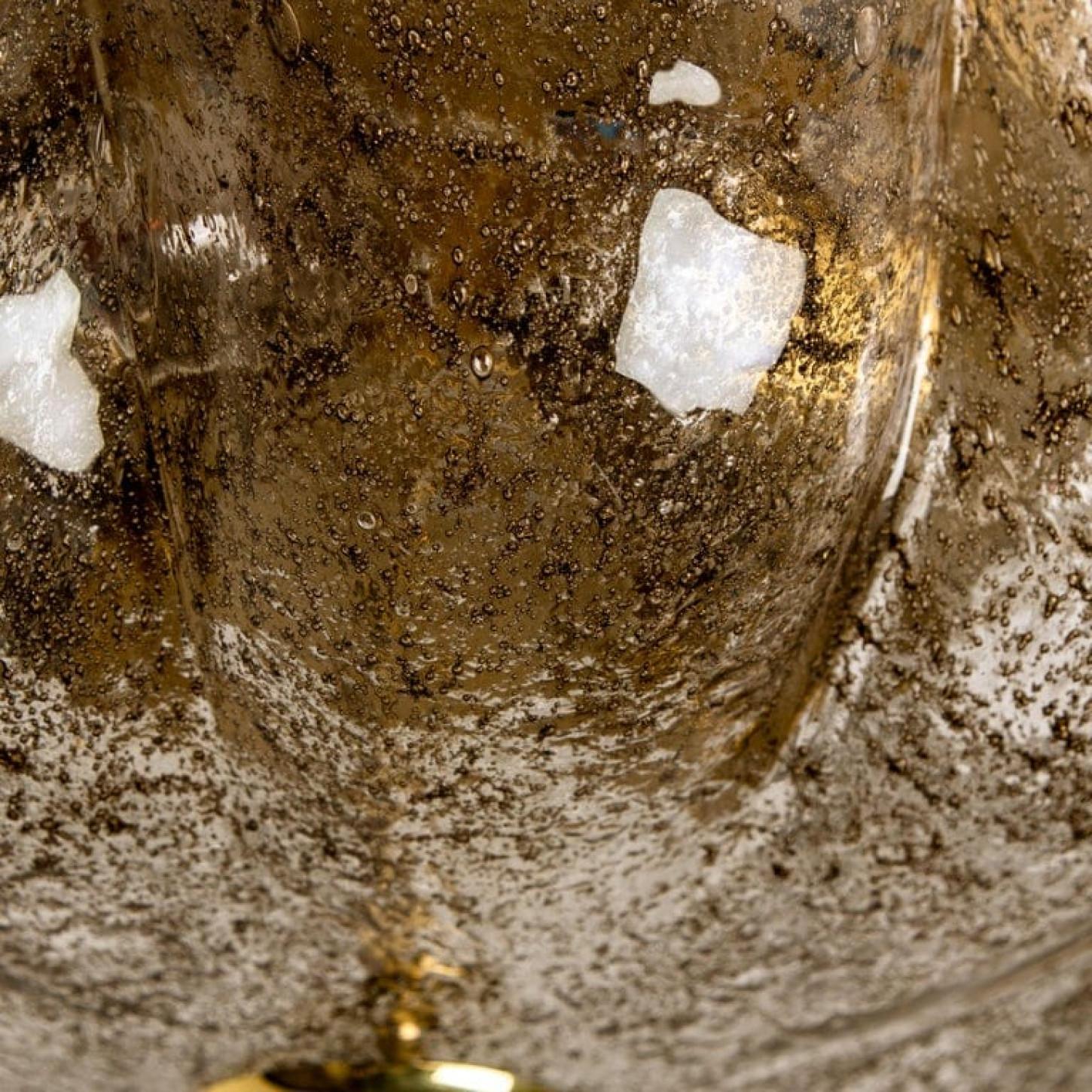 Wunderschöne braune und klare Unterputzdose, Deutschland, 1960 im Angebot 3