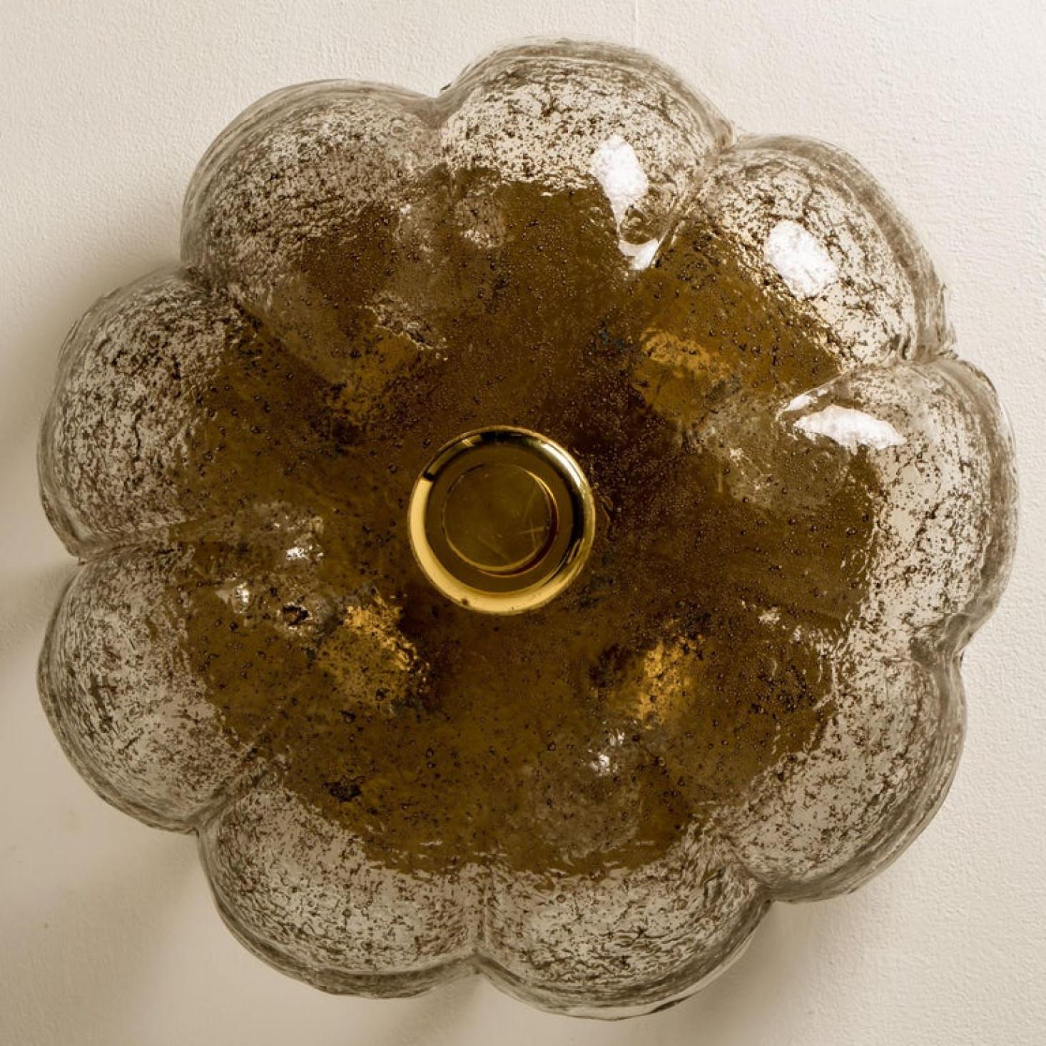 Wunderschöne braune und klare Unterputzdose, Deutschland, 1960 (Sonstiges) im Angebot