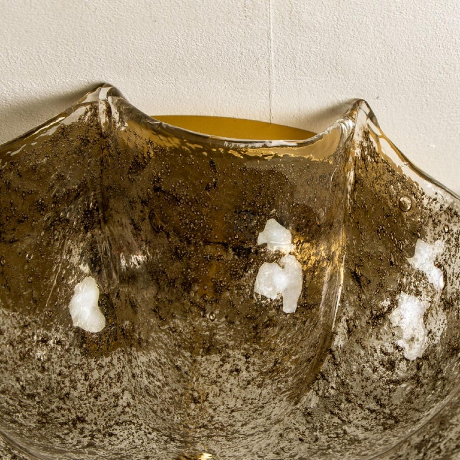 Wunderschöne braune und klare Unterputzdose, Deutschland, 1960 im Zustand „Gut“ im Angebot in Rijssen, NL