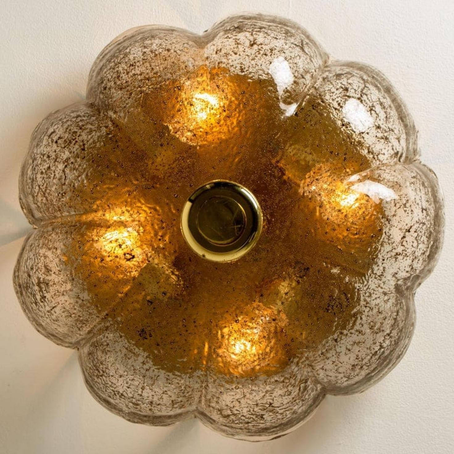 Wunderschöne braune und klare Unterputzdose, Deutschland, 1960 (Metall) im Angebot