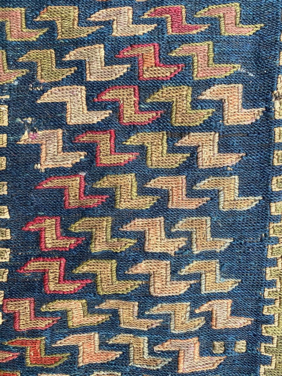 Kazakhstani Wonderful Caucasian Verneh Embroidered Kilim For Sale