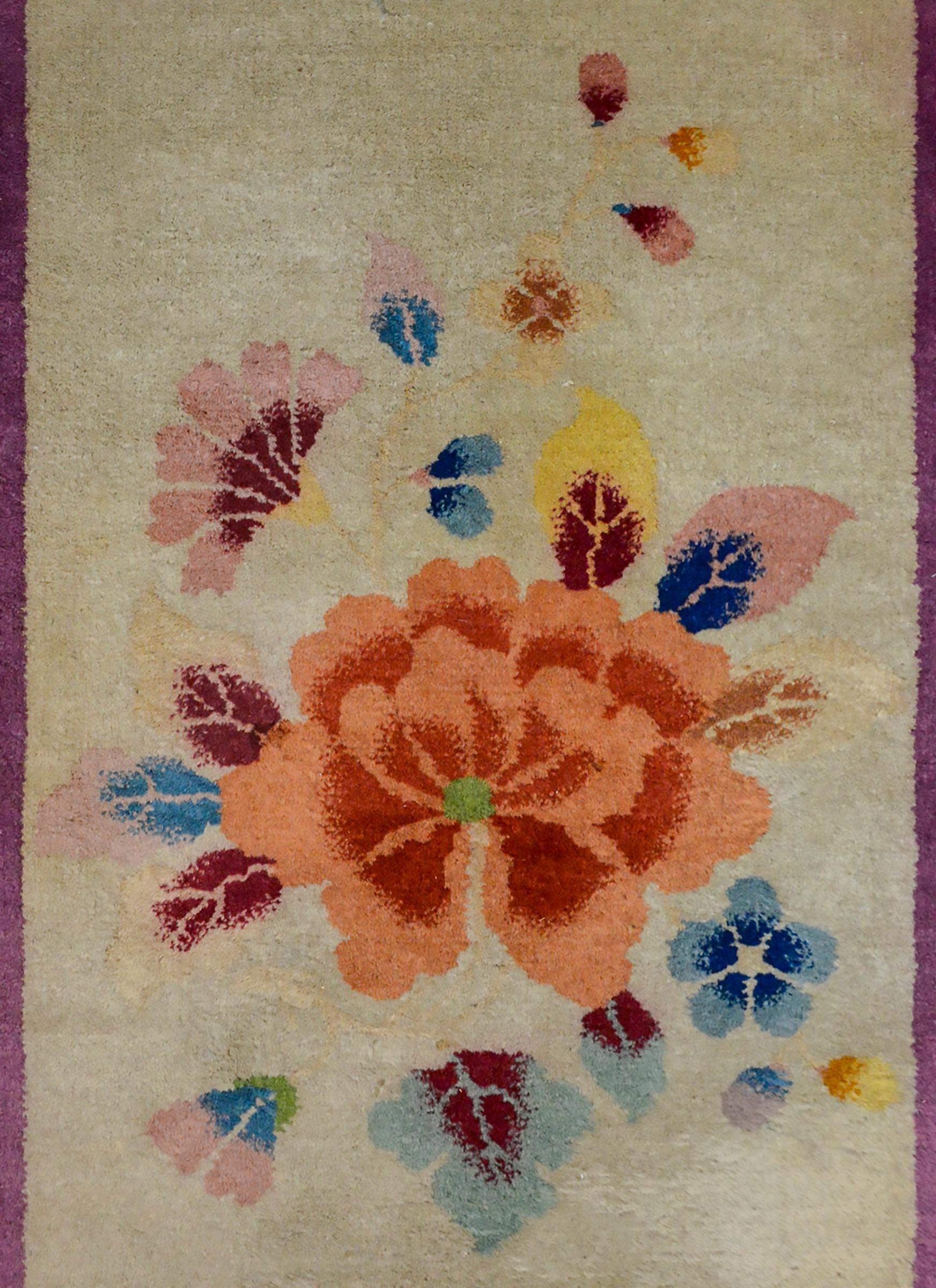 Vegetable Dyed Wonderful Chinese Art Deco Rug