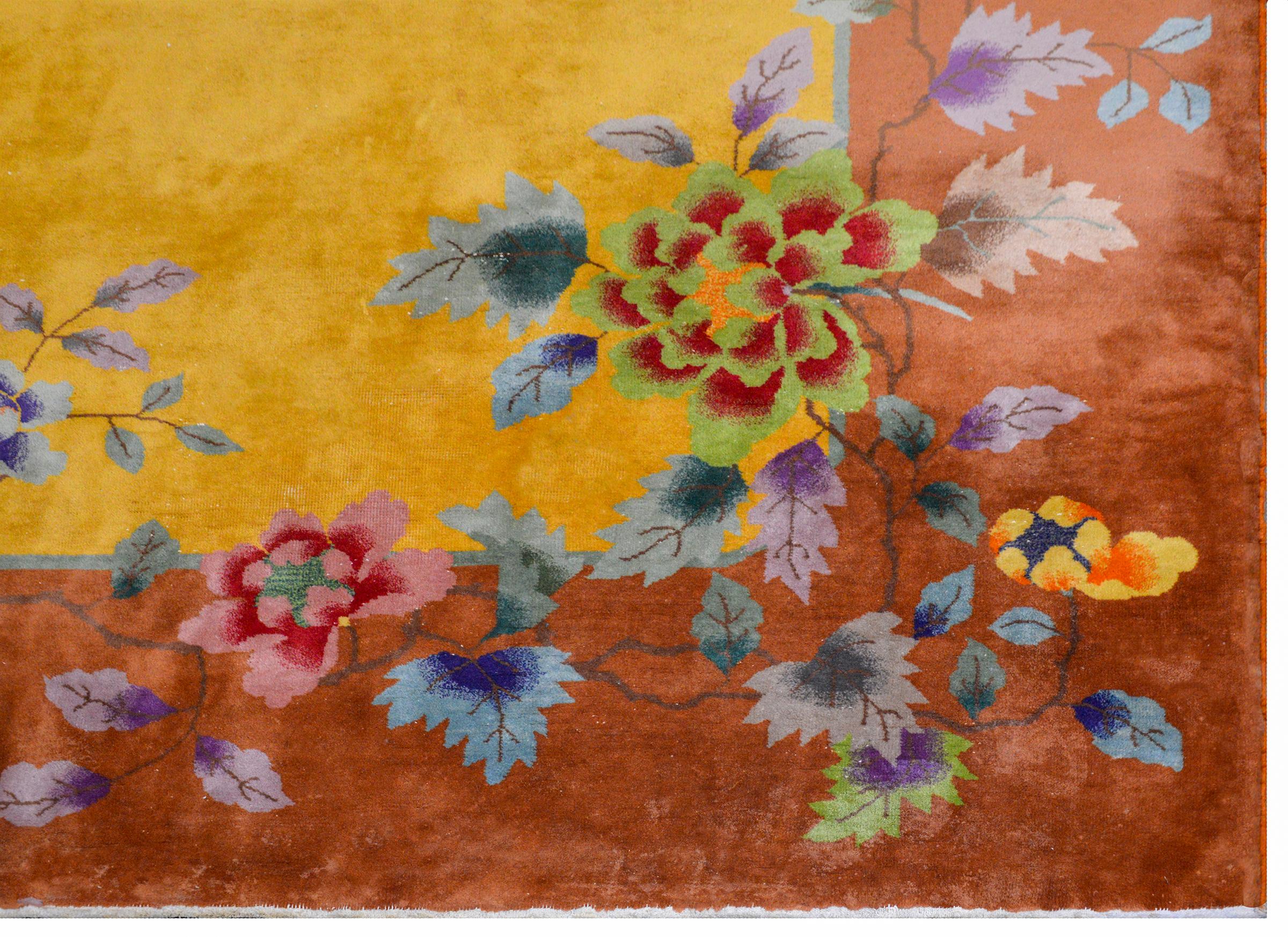 Wunderschöner chinesischer Art-Déco-Teppich im Angebot 1