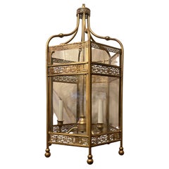 Wonderful Chinoiserie Pagoda Octagonal Gold Gilt Lantern Pendant Light Fixture