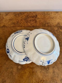 Wonderful collection of five antique Japanese imari plates