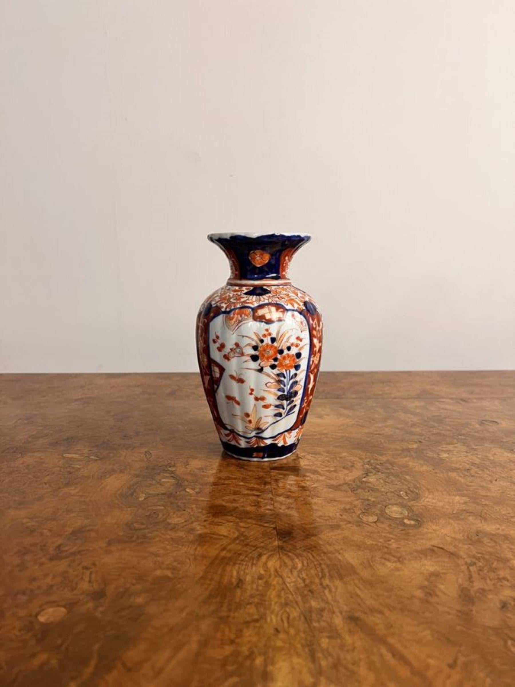 20th Century Wonderful collection of six small antique Japanese imari vases For Sale