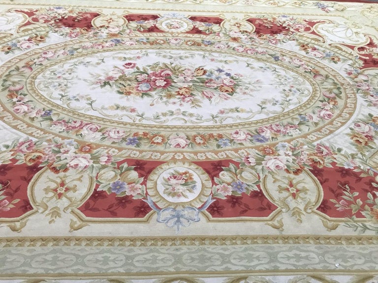 Wonderful Contemporary Large Aubusson Style Rug For Sale at 1stdibs