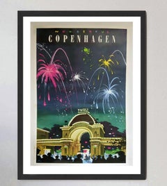 Wonderful Copenhagen - Tivoli Original Poster by Des Asmussen, 1958