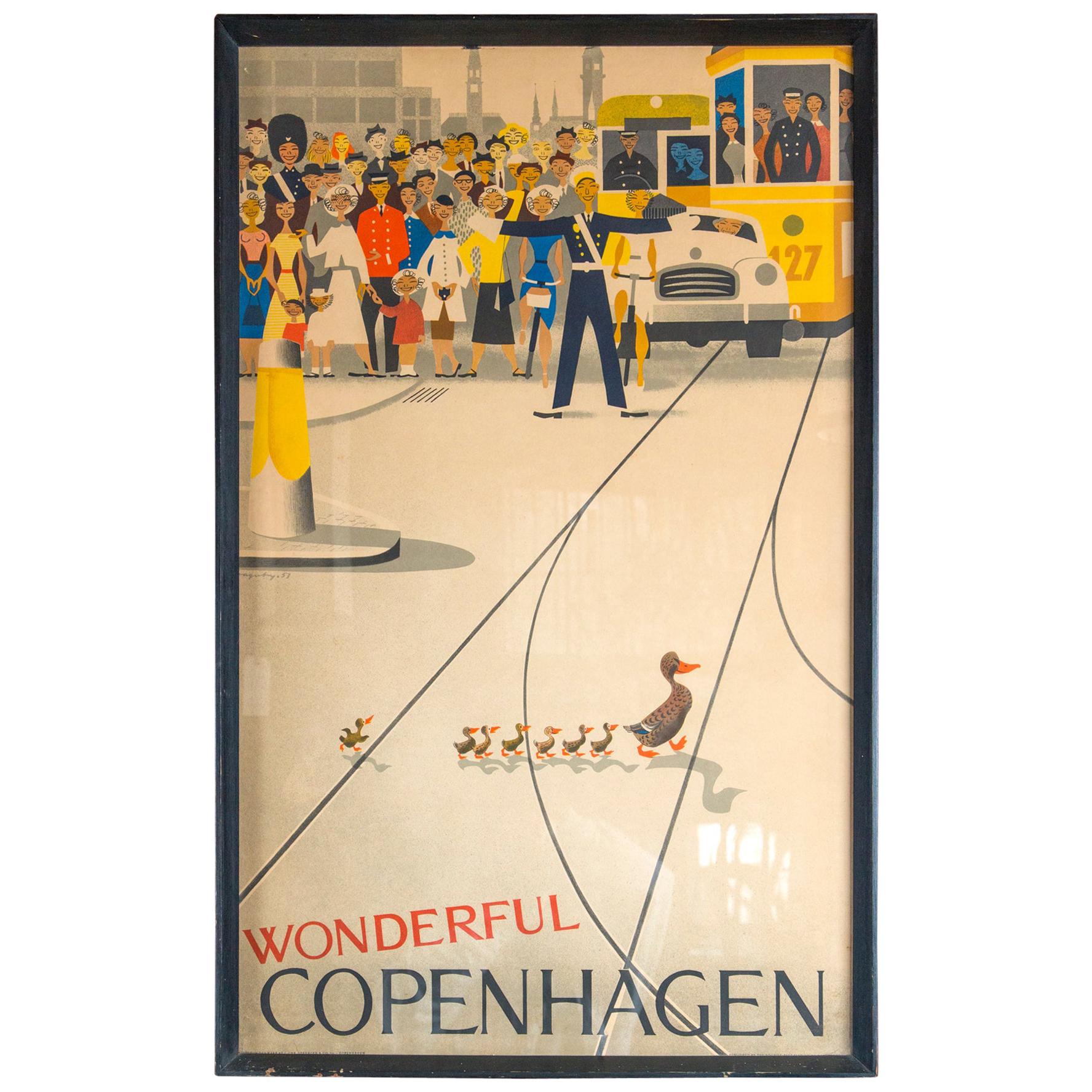 "Wonderful Copenhagen" Vintage Poster