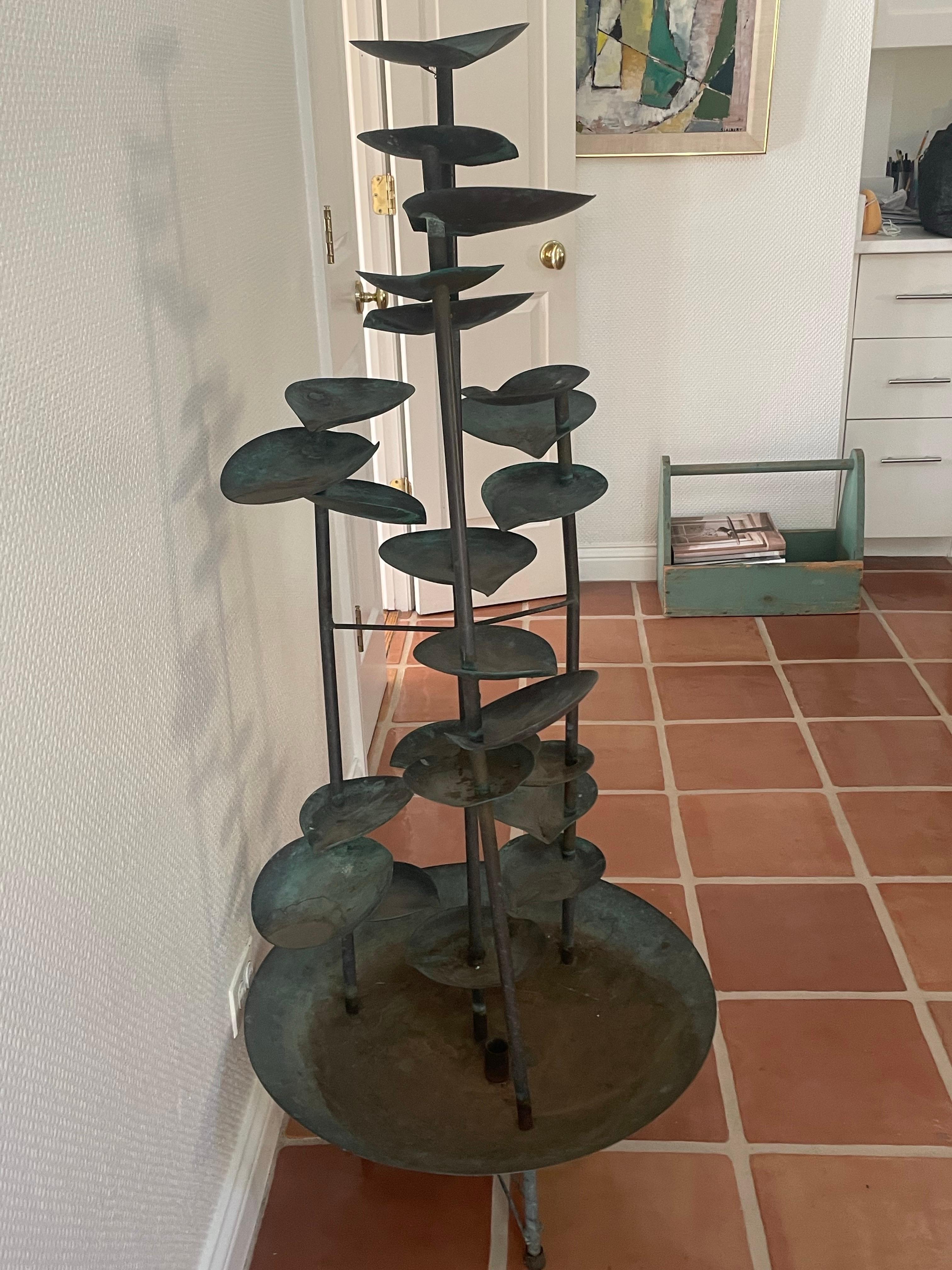 Nord-américain Merveilleuse fontaine à feuilles de cuivre
