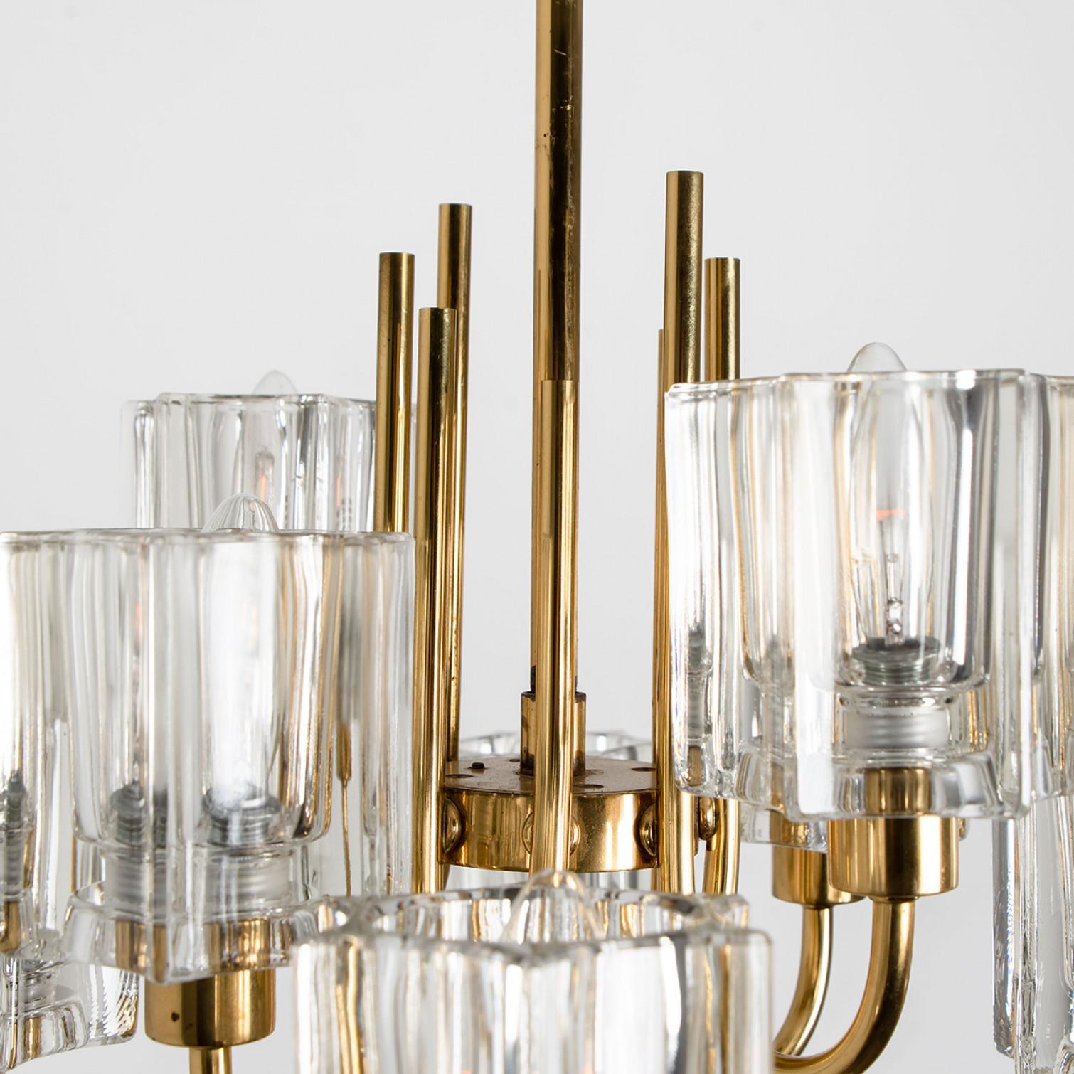Other Wonderful Crystal Glass Chandelier by Peill Putzler, Germany, 1970s For Sale