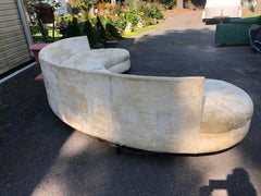 Wonderful Curved Serpentine Two-Piece Adrian Pearsall Style Sectional Sofa