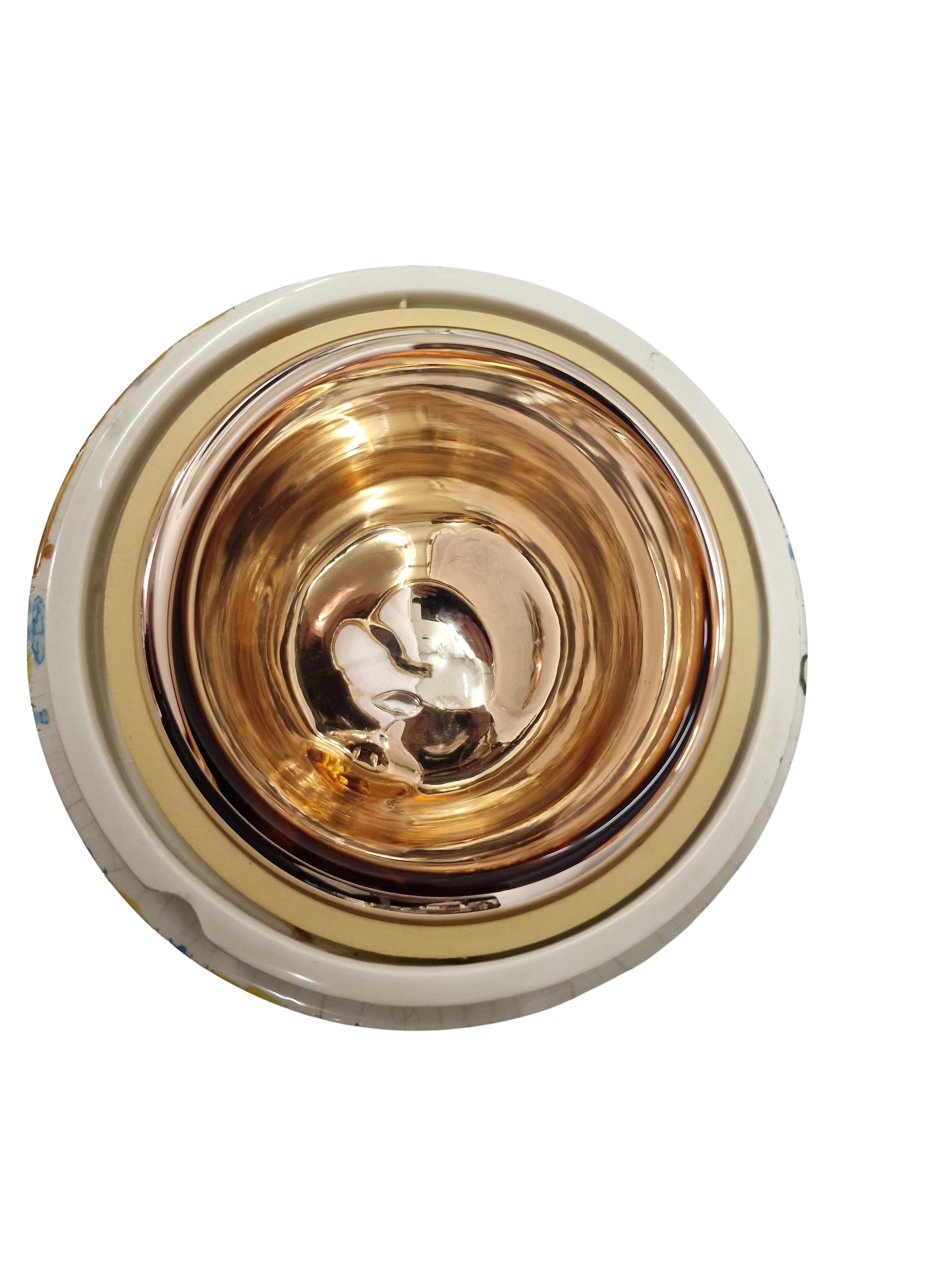 Merveilleux globe au design rare comme seau à glace réfrigérant, Ugo Zaccagnini, années 1940, Italie en vente 2