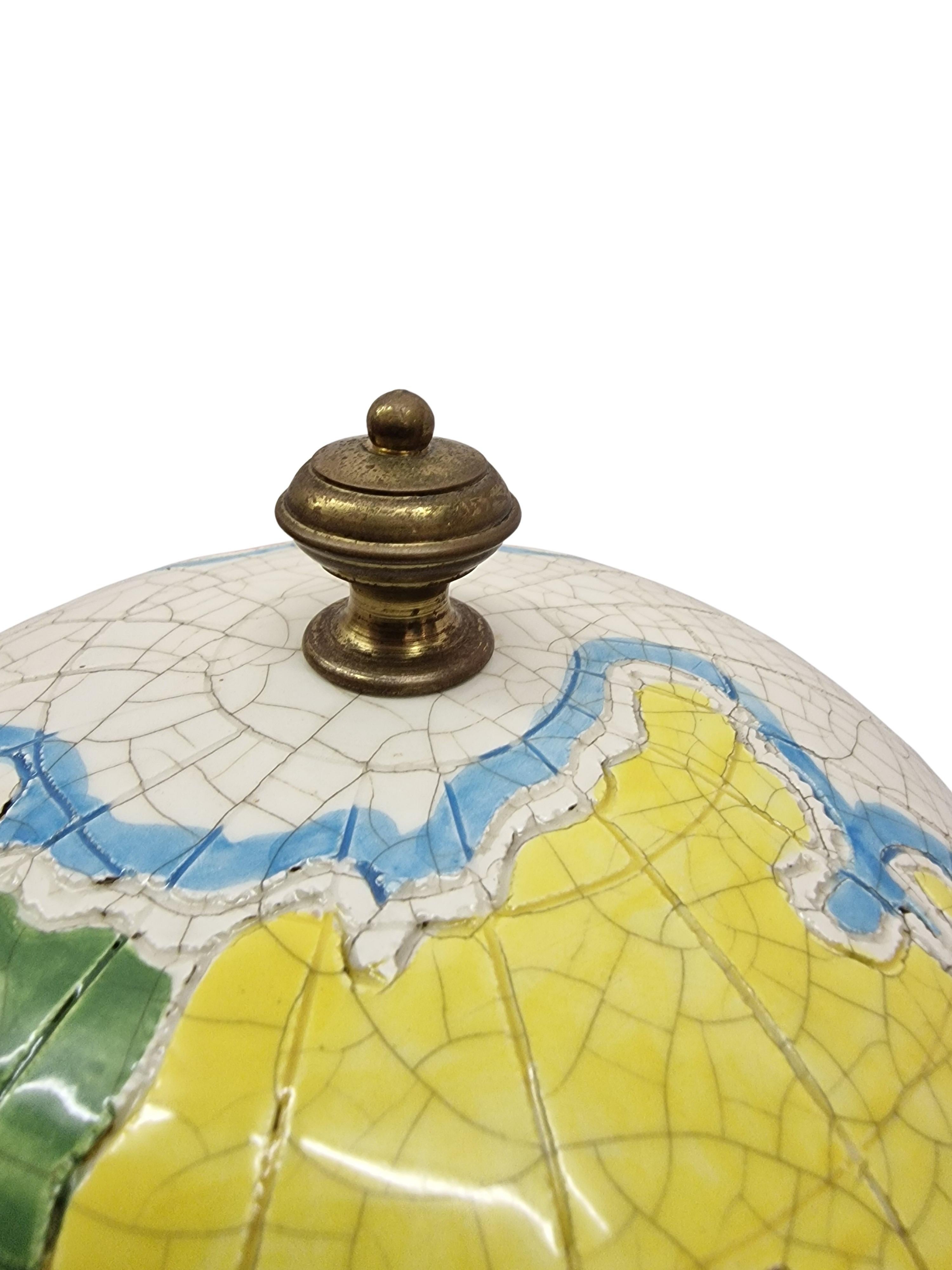 Merveilleux globe au design rare comme seau à glace réfrigérant, Ugo Zaccagnini, années 1940, Italie en vente 4