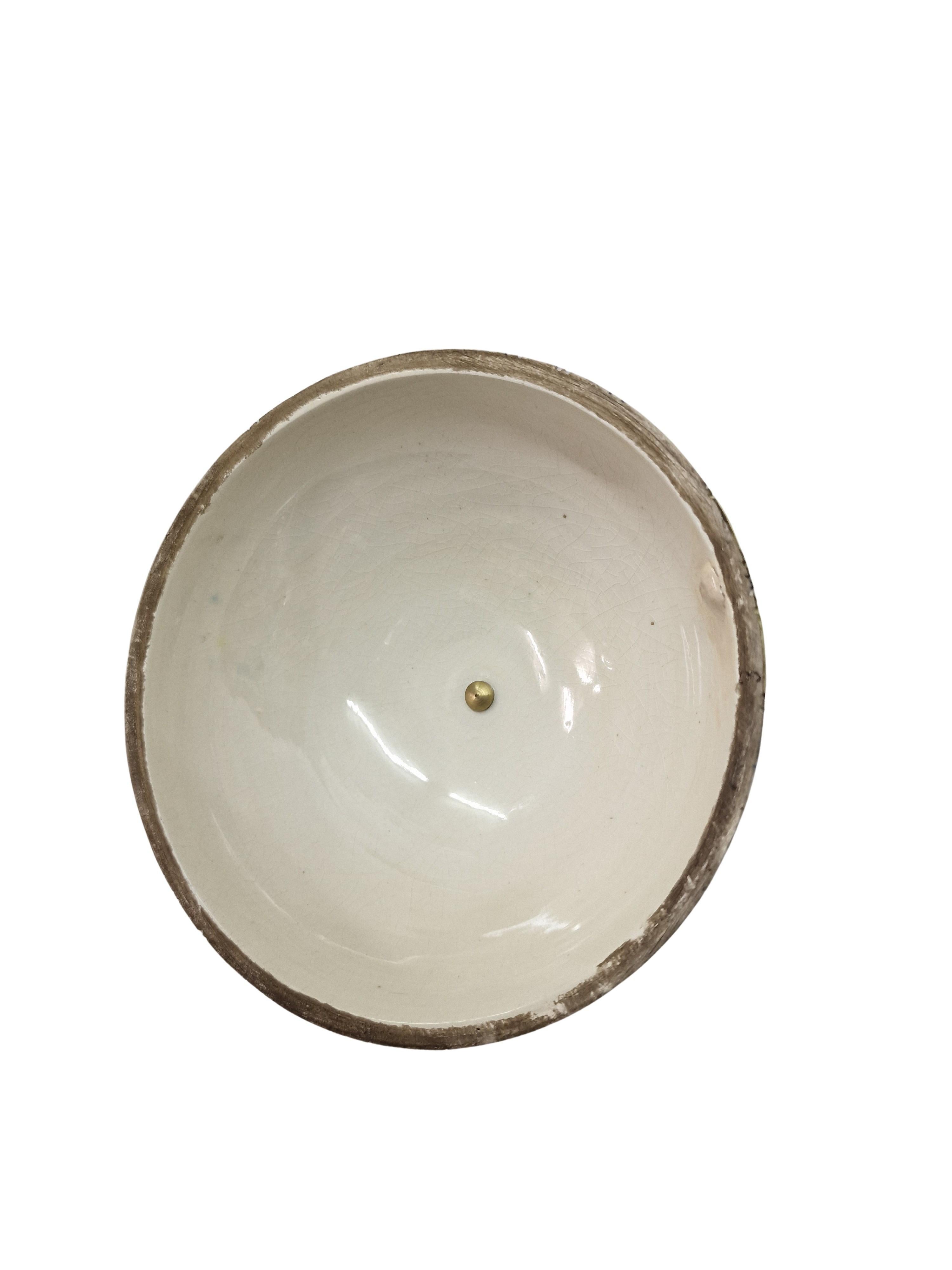 Merveilleux globe au design rare comme seau à glace réfrigérant, Ugo Zaccagnini, années 1940, Italie en vente 1