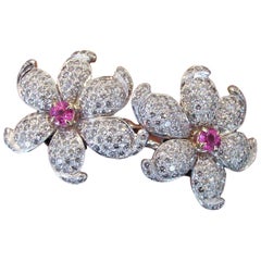Wonderful Diamond Double Flower Ring