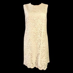 Wonderful DOLCE & GABBANA Classy Lace Shift Dress 44