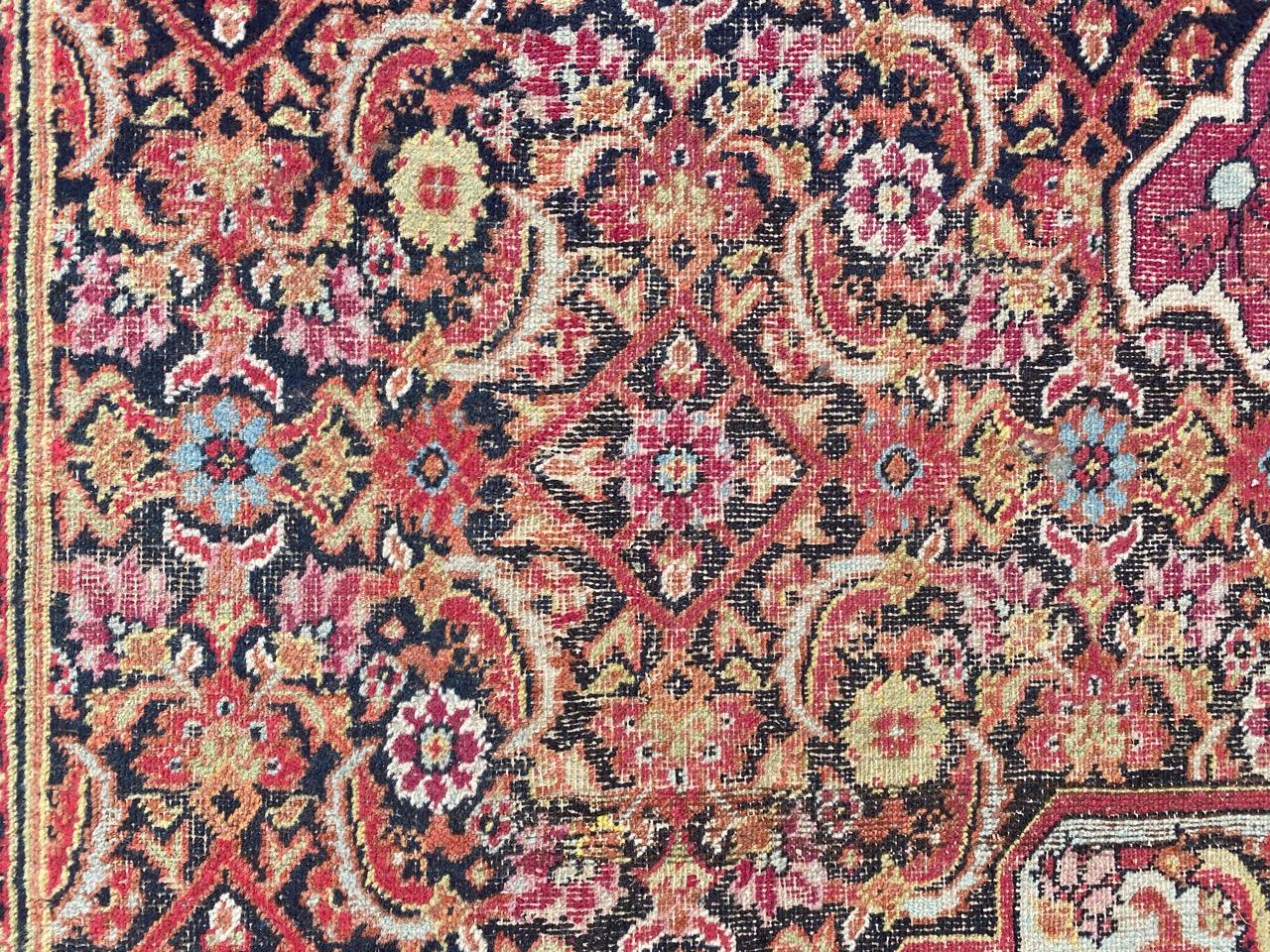 Bobyrug’s Wonderful Early 19th Century Antique Khorassan Rug For Sale 3