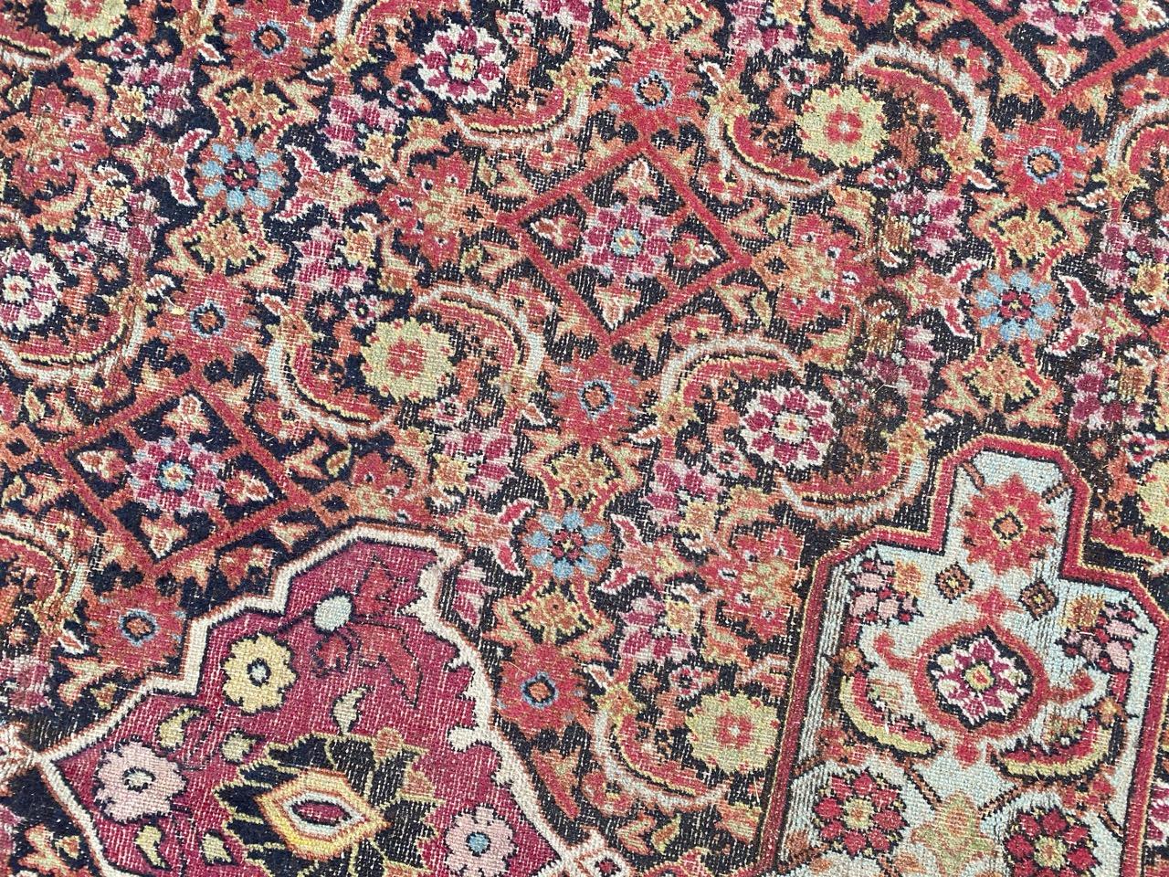 Bobyrug’s Wonderful Early 19th Century Antique Khorassan Rug For Sale 4