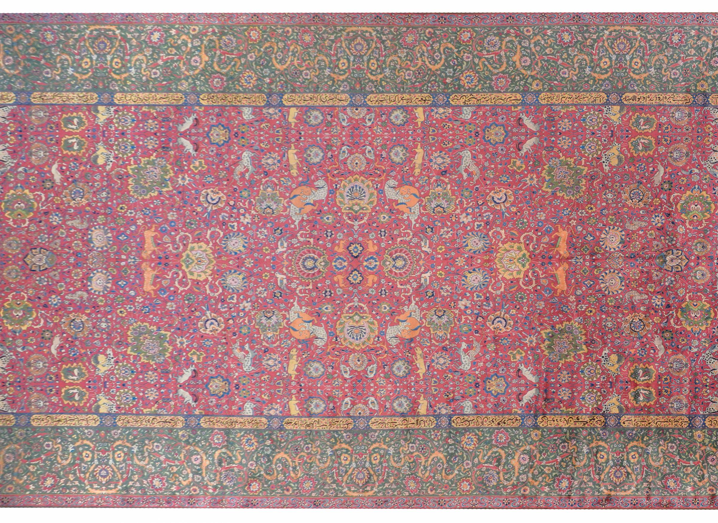 Indian Wonderful Early 20th Century Agra Rug For Sale