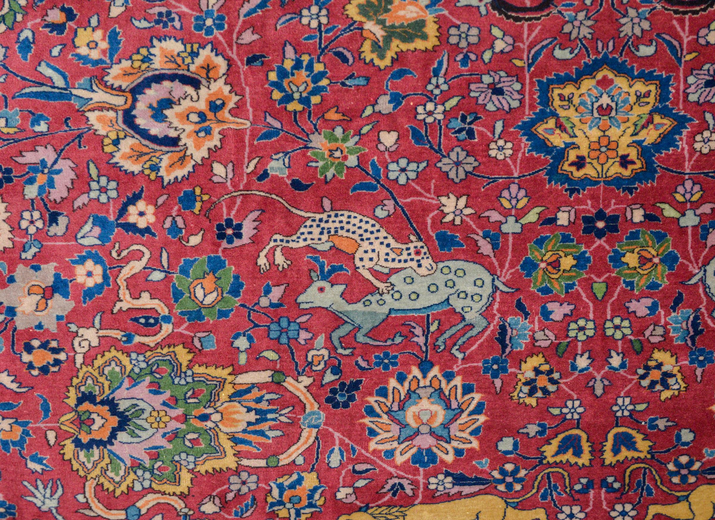 Wool Wonderful Early 20th Century Agra Rug For Sale