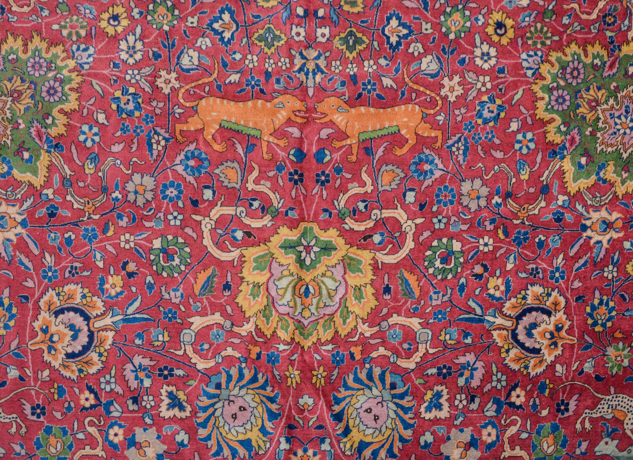 Wonderful Early 20th Century Agra Rug For Sale 1