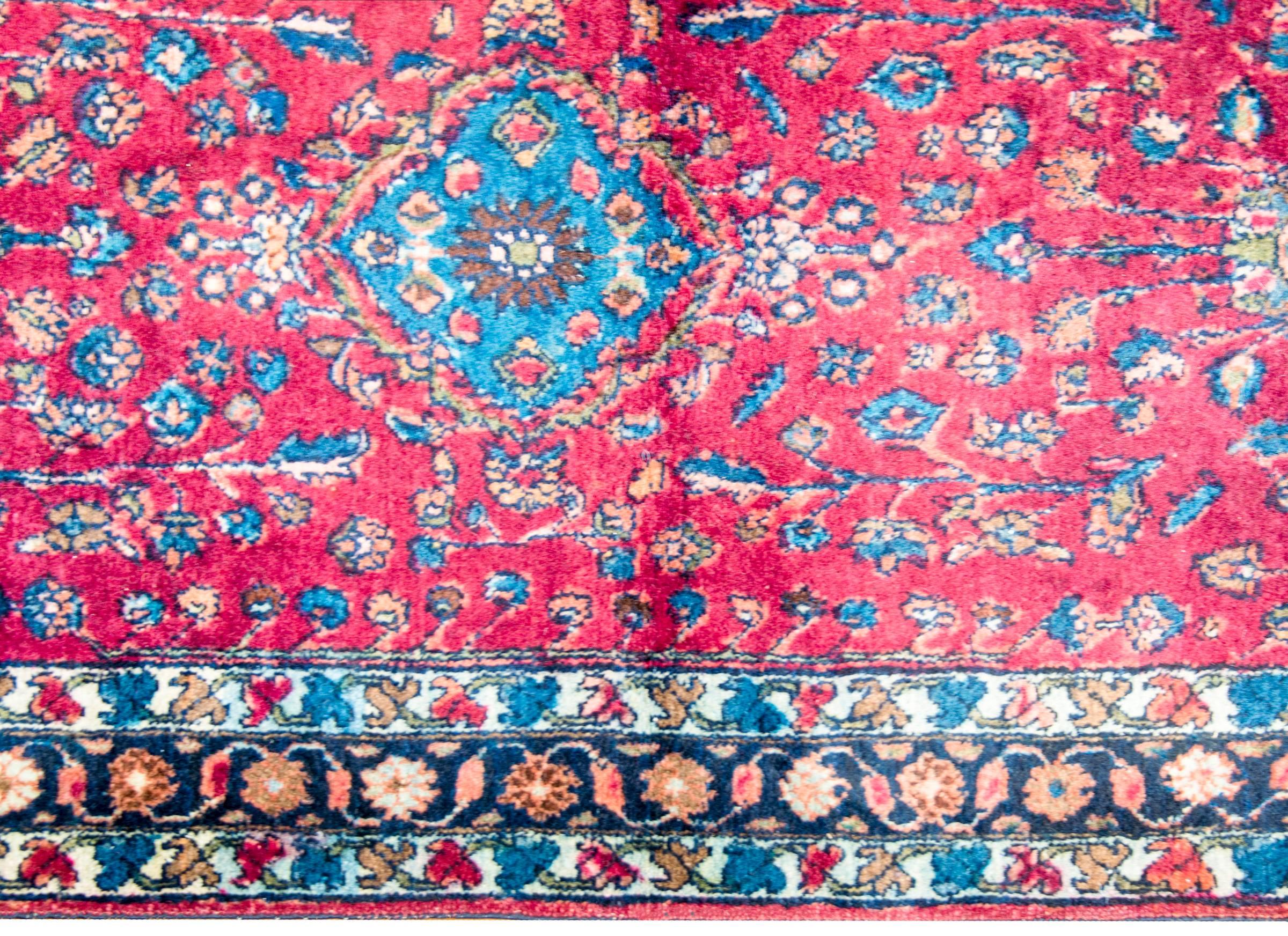 Vegetable Dyed Wonderful Early 20th Century Antique Lilihan Rug For Sale