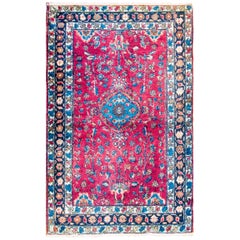 Maravillosa alfombra antigua Lilihan de principios del siglo XX