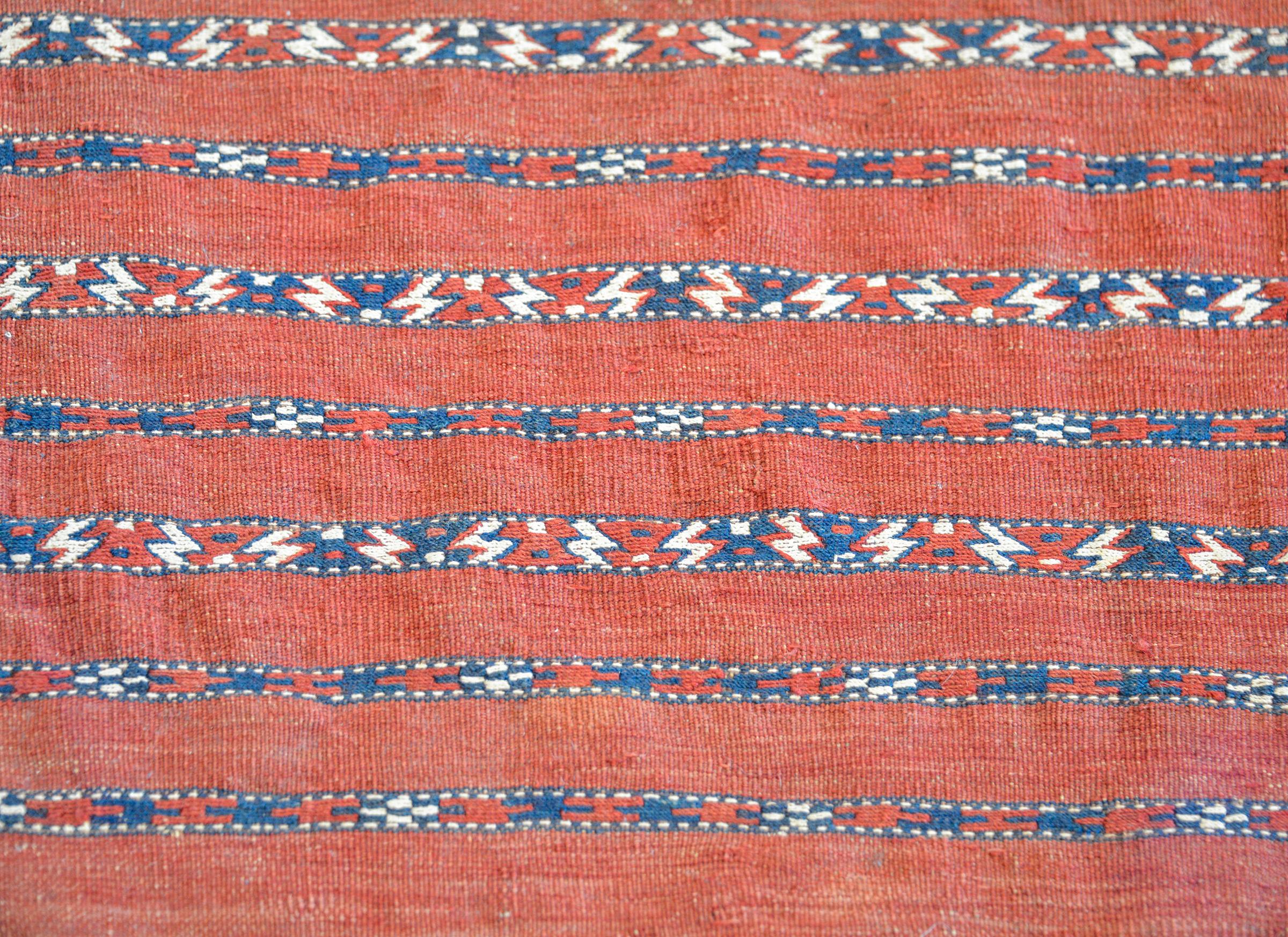Wunderschöner Baluch Bagface-Teppich aus dem frühen 20 (Pflanzlich gefärbt) im Angebot