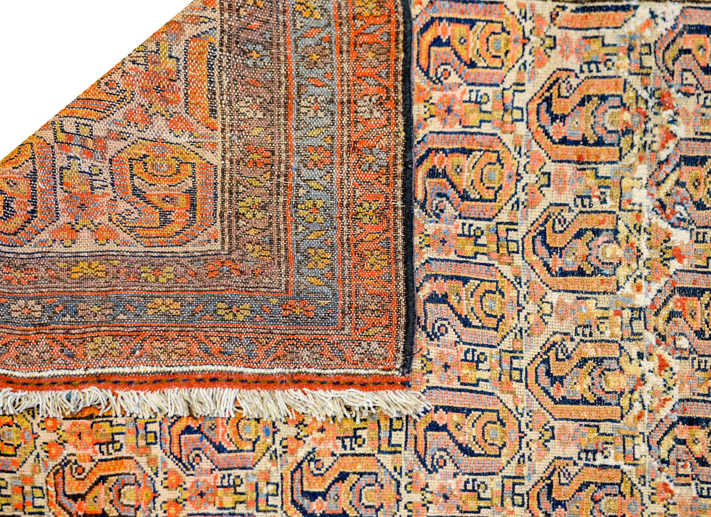 Wonderful Early 20th Century Bibikibad Rug In Good Condition For Sale In Chicago, IL